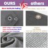 Breathable Rectangular Sun Shade Sail 280 x 480 cm, 98% UV Protection, Light Gray view 4