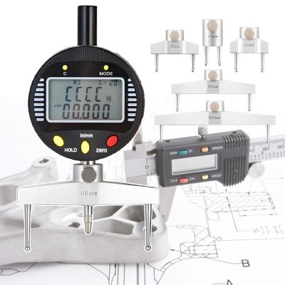 Digital Radius Gauge with 10/20/30/60/100 mm Measuring Jaws, Range: Linear 0–0.5 in (0–13 mm); Radius 0.2–27.5 in (5–700 mm)