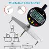 Digital Radius Gauge with 10/20/30/60/100 mm Measuring Jaws, Range: Linear 0–0.5 in (0–13 mm); Radius 0.2–27.5 in (5–700 mm) view 2