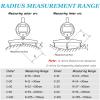 Digital Radius Gauge with 10/20/30/60/100 mm Measuring Jaws, Range: Linear 0–0.5 in (0–13 mm); Radius 0.2–27.5 in (5–700 mm) view 3