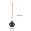 BUGUUYO Reusable Rubber and Wood Toilet Plungers, 2-Pack view 2