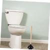 BUGUUYO Reusable Rubber and Wood Toilet Plungers, 2-Pack view 3