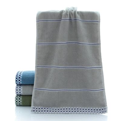 MEKPAM 4-Pack Pinstripe Cotton Hand Towels, Absorbent Thickened Face Towels, Houndstooth Gray
