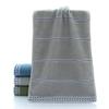 MEKPAM 4-Pack Pinstripe Cotton Hand Towels, Absorbent Thickened Face Towels, Houndstooth Gray view 1