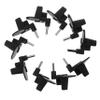 BESPORTBLE 10-Piece Chainsaw Chain Catcher Blocks, Steel and ABS, Black view 1