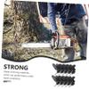 BESPORTBLE 10-Piece Chainsaw Chain Catcher Blocks, Steel and ABS, Black view 3