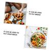MAGICLULU Round Ceramic Baking Tray for Oven, for Preparing Vegetables and Meat view 3