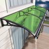 GUAWJRZDP Polycarbonate Door Awning, Green, 100 x 240 cm view 1