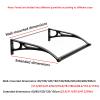 GUAWJRZDP Polycarbonate Door Awning, Green, 100 x 240 cm view 2