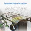 GUAWJRZDP Polycarbonate Door Awning, Green, 100 x 240 cm view 3