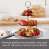 Mikasa 3-Tier Stainless Steel Server with Polished Finish and Ring Handle view 3