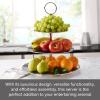 Mikasa 3-Tier Stainless Steel Server with Polished Finish and Ring Handle view 4
