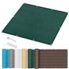 Rectangular Shade Sail 360 x 420 cm, 98% UV Protection, Dark Green view 1