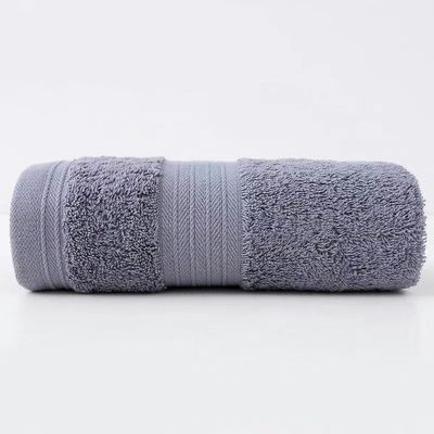MEKPAM 2-Piece Pure Cotton Hand Towels, Gray