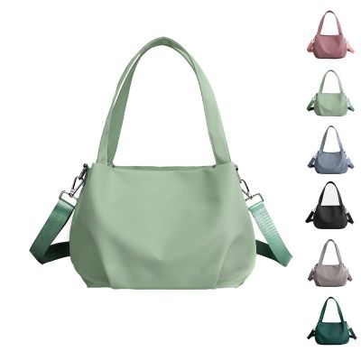 Lightweight Casual Fashion Nylon Shoulder Bag for Women, Light Green