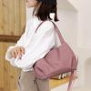 Lightweight Casual Fashion Nylon Shoulder Bag for Women, Light Green view 2