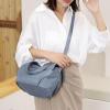 Lightweight Casual Fashion Nylon Shoulder Bag for Women, Light Green view 3