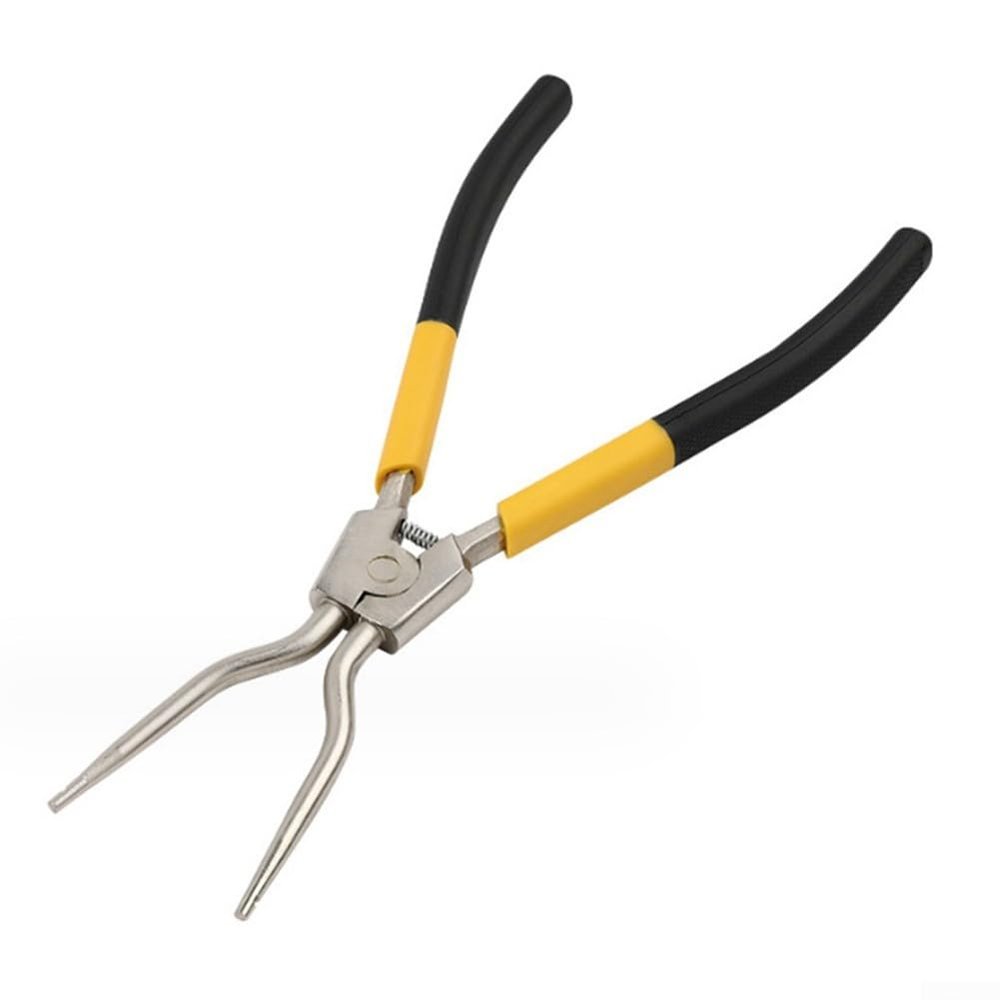 Slim 27.9 cm Snap Ring Pliers for Washing Machine Tub Seal Clamps, Yellow