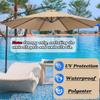 CMJYMX Replacement Patio Umbrella Canopy, Orange, 250 cm, 8 Ribs view 2