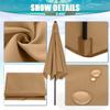 CMJYMX Replacement Patio Umbrella Canopy, Orange, 250 cm, 8 Ribs view 4
