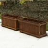 Galvanized Steel Raised Garden Bed Planter Box with Plant Stand view 2