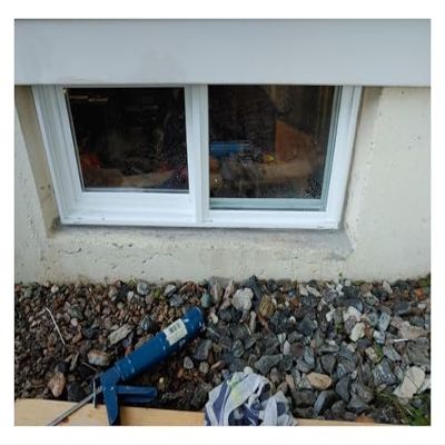 Small Basement Windows 32 x 14, 30 x 16, 32 x 16, 32 x 18, 30 x 14, 28 x 12, Flush-Mounted Replacement Windows for Bathrooms/Sheds/Chicken Coops, Horizontal Sliding Window (White, W x H 48 x