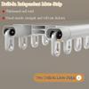Durable Aluminum Double Curtain Track for Living Room, Bedroom, Bathroom and Room Divider – Ceiling-Mounted Set view 2