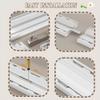 Durable Aluminum Double Curtain Track for Living Room, Bedroom, Bathroom and Room Divider – Ceiling-Mounted Set view 4