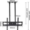 PMCIGQTH Adjustable TV Ceiling Mount for 60–100-Inch TVs view 2