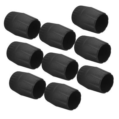 Toyvian Guitar Stand Foot Protectors, 9 Pcs, Rubber, Black