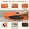 BLLMTEAR Set of 2 Neck Roll Pillow Covers with Zipper for Memory Foam and Neck Pillows (#9.15 x 40 cm/6 x 16 in) view 3
