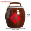 LYXWGRZD Ceramic Rice Storage Container with Lid, 25 kg view 2