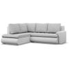 Mebligo FORESTA Left-Facing Sectional Sofa Bed with 2 Storage Compartments, Gray + Gray, 230 x 89 x 200 cm (W x H x D) view 1