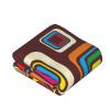WSHFFILO Warm Printed Flannel Blanket with Colorful Squares, All Seasons view 3
