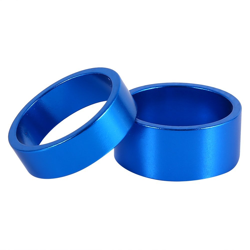 4-Piece Aluminum Alloy Headset Spacer Set, 5/10/15/20 mm, 4 Colors