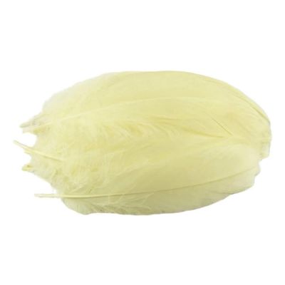 Feather Trim, 100 Natural Goose Feathers, Colored Feathers for DIY Wedding and Party Decorations, Beige