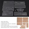 TOPINCN Clear Acrylic Wallet Pattern Template Set, 1:1 Scale view 4