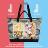 JUMBEAR Large Boho Mandala Cooler Bag, Insulated Food Delivery Bag, Foldable Lunch Bag, Leakproof Tote for Beach, Camping, Picnics & Travel view 3