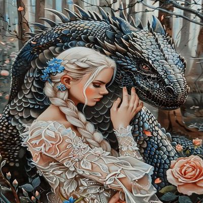 Paint by Numbers for Adults and Children 9+ – Dragon, 60 x 80 cm