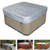 Outdoor Square Pool Cover for Stock Tank Pools, Waterproof UV Protection, 200 x 200 x 30 cm, Silver view 1