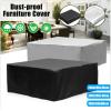 Outdoor Square Pool Cover for Stock Tank Pools, Waterproof UV Protection, 200 x 200 x 30 cm, Silver view 3