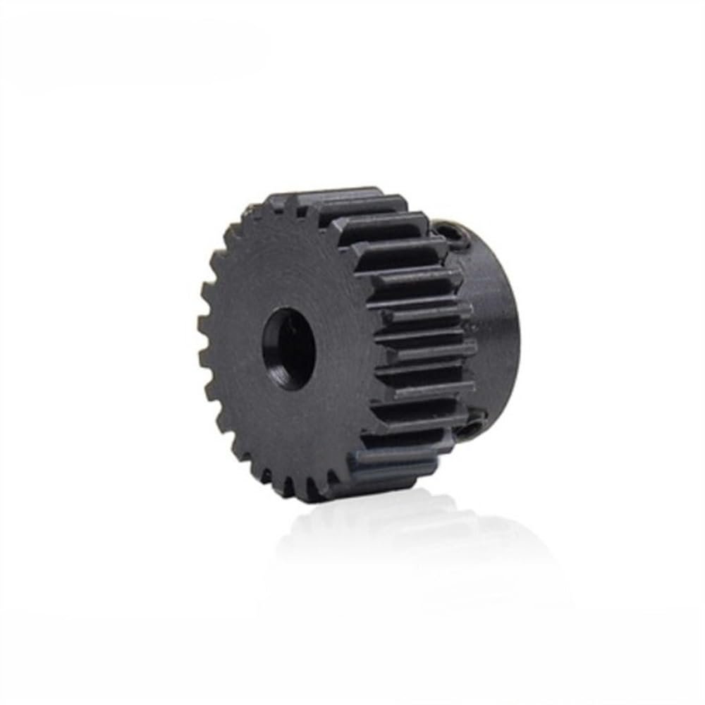 Bearing Replacement, 1-Piece Spur Pinion, Module 1, 23T, 4–10 mm Bore, Straight Teeth, 45# Steel Main Gear (10 mm)