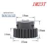 Bearing Replacement, 1-Piece Spur Pinion, Module 1, 23T, 4–10 mm Bore, Straight Teeth, 45# Steel Main Gear (10 mm) view 2