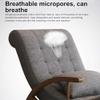 Modern Rocking Chair Set with Ottoman and Lumbar Pillow view 4