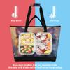 JUMBEAR Large Cooler Bag with Starry Sky and Black Cat Design view 3