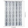 HNBFKD Gray Waterproof Shower Curtain with Hooks, 63 x 72 in view 3