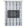 HNBFKD Gray Waterproof Shower Curtain with Hooks, 63 x 72 in view 4