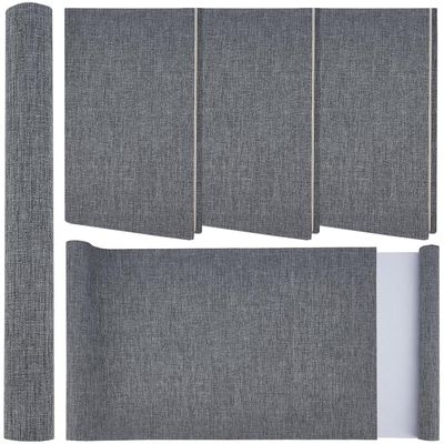 craspire Gray Book Cloth, 51 x 11.8 in, Linen Polyester Fabric with Paper Backing