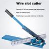 Double-Groove DIN Rail Cutter + Table Cutting Machine with Transfer Slide and 50 cm Ruler for Slotted Steel/Aluminum view 2