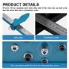 Double-Groove DIN Rail Cutter + Table Cutting Machine with Transfer Slide and 50 cm Ruler for Slotted Steel/Aluminum view 4